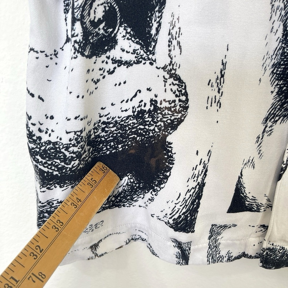 Iggy X Polar Skate Co Alternative Mens Shirt All Over Mouth Sz L  Button Up RARE - Picture 10 of 16